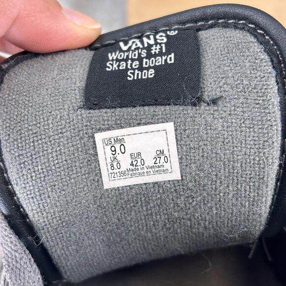 Vans Chukka Low Shoes Grey Black‎ Chambray Lace Up Low Top Skater Men's Size 9 - Picture 9 of 11